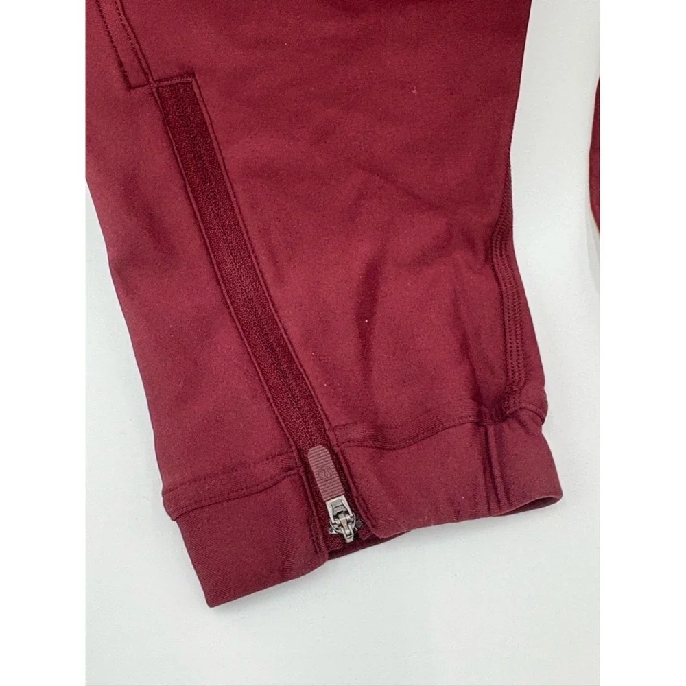 Lululemon Adapted State Tech Fleece Joggers Red Merlot Size 0 NWOT
